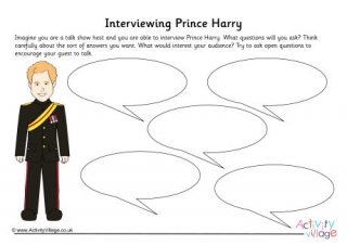 Prince Harry Interview Worksheet