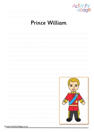 Prince William Writing Page