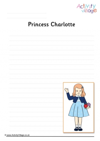 Princess Charlotte Writing Page