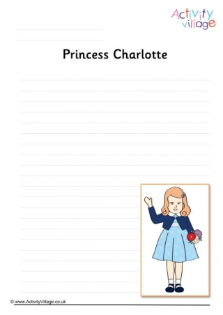 Princess Charlotte Writing Page