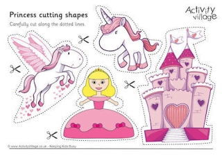 Princess Cutting Shapes