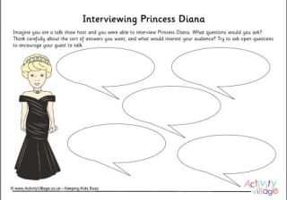 Princess Diana Interview Worksheet