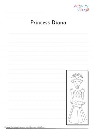 Princess Diana Writing Page