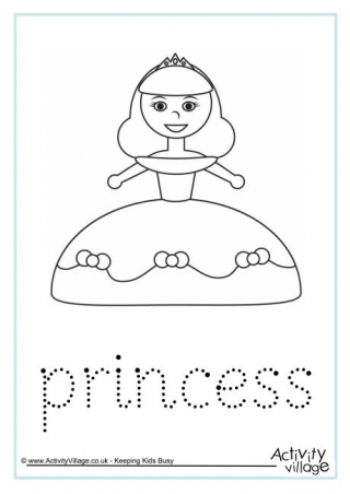 Princess Word Tracing