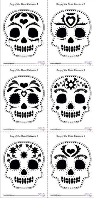 Printable Day of the Dead Calavera