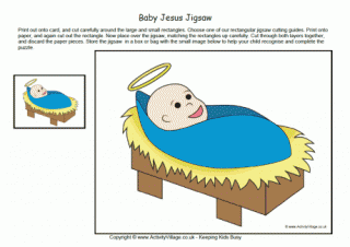 Baby Jesus Jigsaw