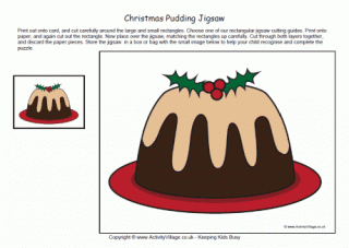 Christmas Pudding Jigsaw