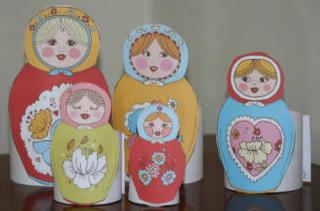 Printable Russian Dolls
