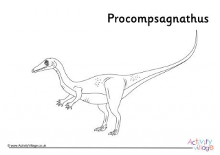 Procompsagnathus Colouring Page