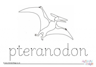 Pteranodon Word Tracing
