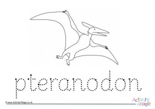 Pteranodon Word Tracing