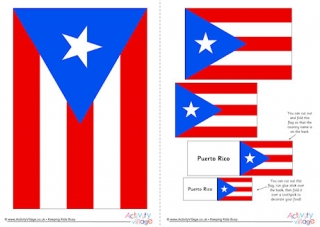 Puerto Rico Flag Printable