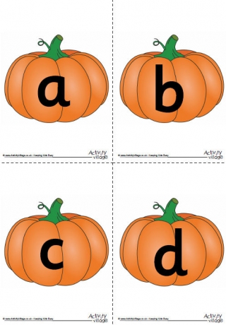Pumpkin Alphabet Posters