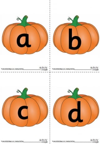 Pumpkin Alphabet Posters