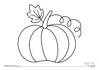 Pumpkin Colouring Page