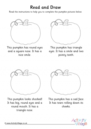 Pumpkin Read and Draw