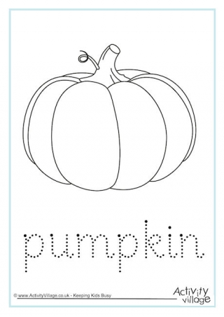 Pumpkin Word Tracing