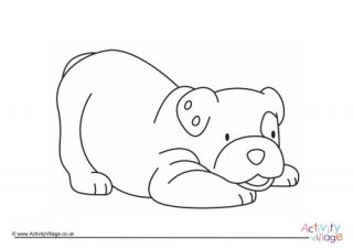 Puppy Colouring Page 3