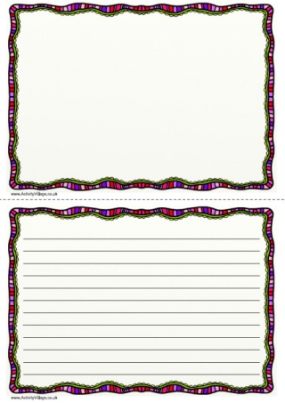 Purple Doodle Writing Frame 2
