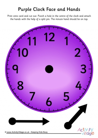 Purple Learning Clock