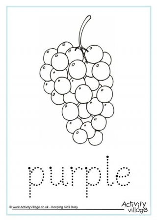 Purple Word Tracing