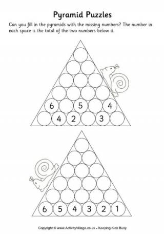 Pyramid Puzzles Difficult 1