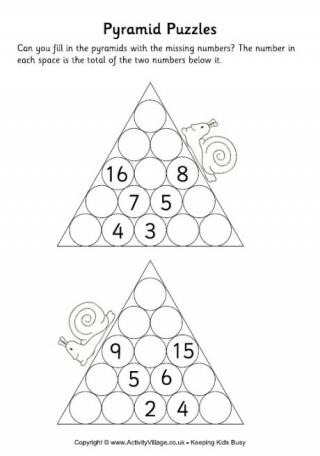 Pyramid Puzzles Medium 1