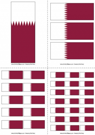 Qatar Flag Printable