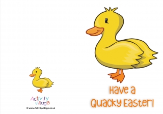 Quacky Easter Card