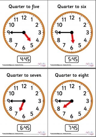 Telling Time Posters