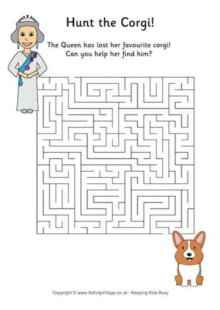 Queen and Corgi Maze