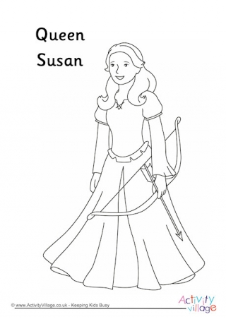 Queen Susan Colouring Page