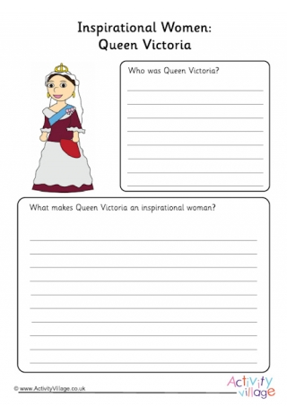 Queen Victoria Inspirational Women Worksheet