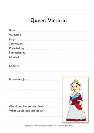 Queen Victoria Worksheet