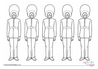 Queen's Guard Colouring Bookmarks