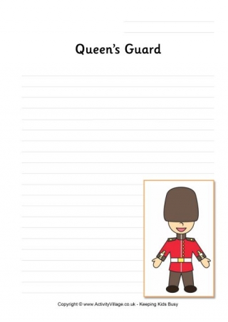 Queen's Guard Writing Page