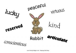 Rabbit Characteristics Poster