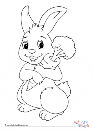 Rabbit Colouring Page 10