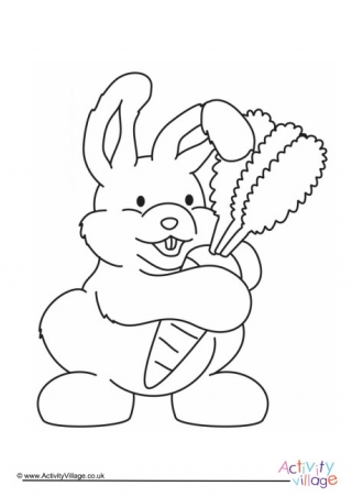 Rabbit Colouring Page 7