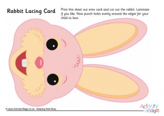 Rabbit Lacing Card
