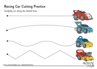 Racing Car Cutting Practice