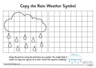 Rain Weather Symbol Grid Copy
