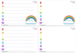 Rainbow Acrostic Poem Printable 2