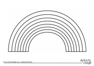 Rainbow Colouring Page 1