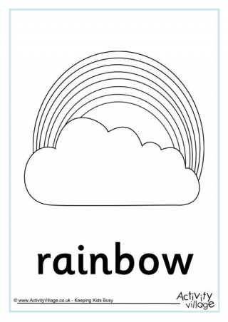 Rainbow Colouring Page 4