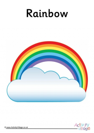 Rainbow Weather Symbol Poster