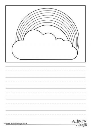 Rainbow Weather Symbol Story Paper