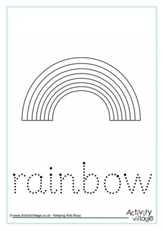 Rainbow Word Tracing