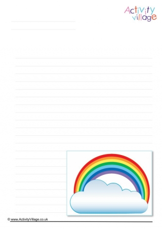Rainbow Writing Page