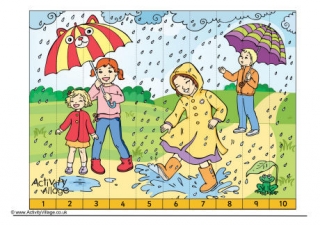 Rainy Day Counting Jigsaw